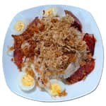 Xôi gà, lạp xưởng, pate