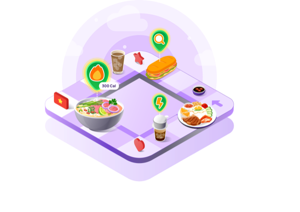 Wao được Apple vinh danh trên App Store — phở, bánh mì, cơm tấm, cà phê sữa với logo Wao